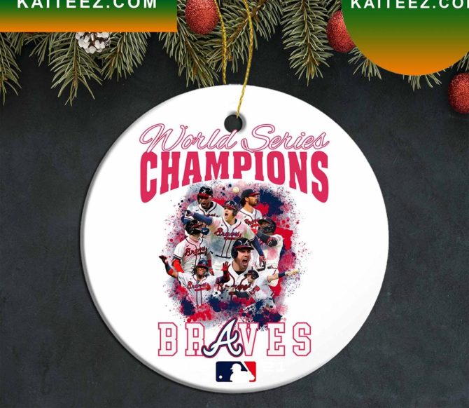 Atlanta Braves World Series Champions  Mlb Ornament