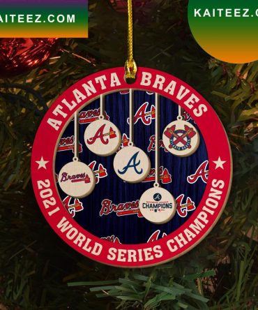 Atlanta Braves World Series Champions Decor  Christmas Ornament