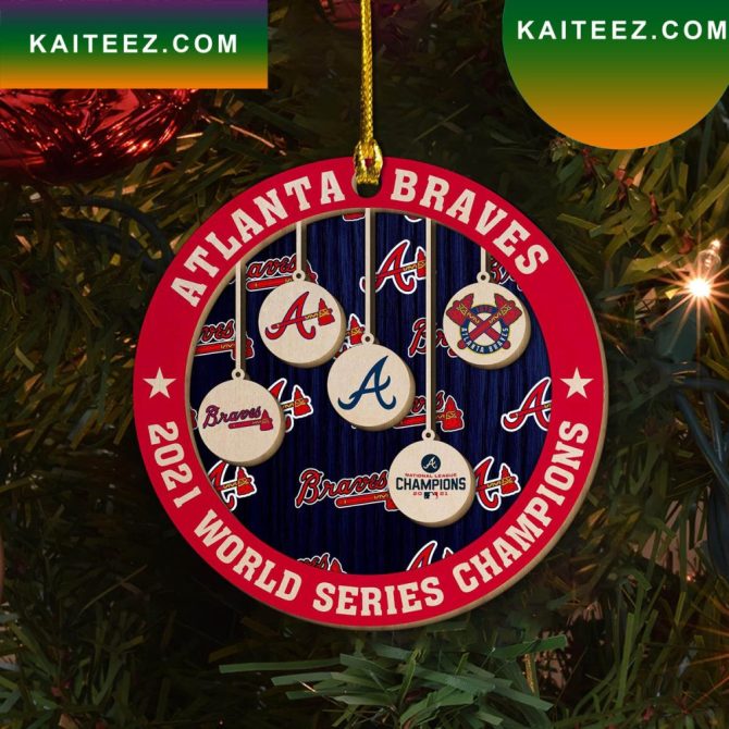 Atlanta Braves World Series Champions Decor  Christmas Ornament