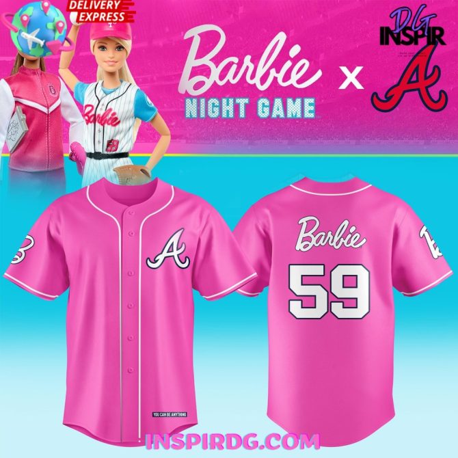 Atlanta Braves X Barbie Night Game 2024 Baseball Jersey
