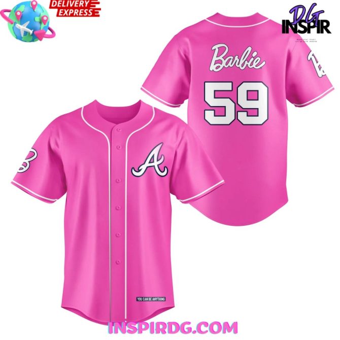 Atlanta Braves X Barbie Night Game 2024 Baseball Jersey - Image 2