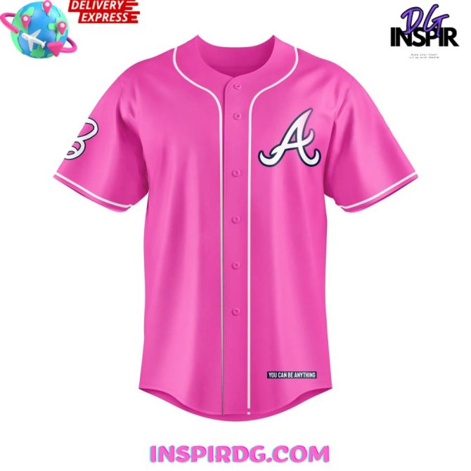 Atlanta Braves X Barbie Night Game 2024 Baseball Jersey - Image 3
