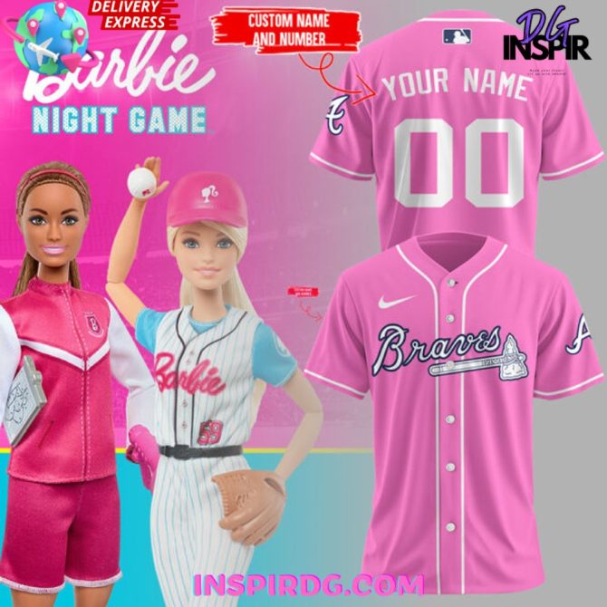 Atlanta Braves X Barbie Night Game 2024 Jersey