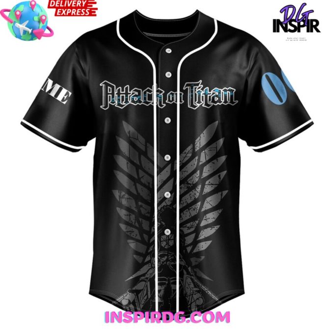 Attack On Titan Survey Corps Special Baseball Jersey - Image 2