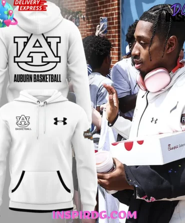 Auburn Basketball Final Four 2025 Special White All Over Print Hoodie
