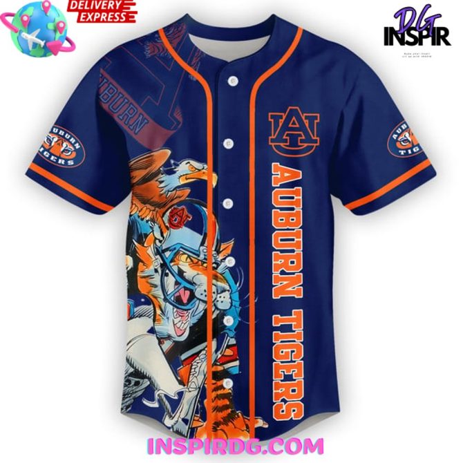 Auburn Tigers Family All In Baseball Jersey - Image 2