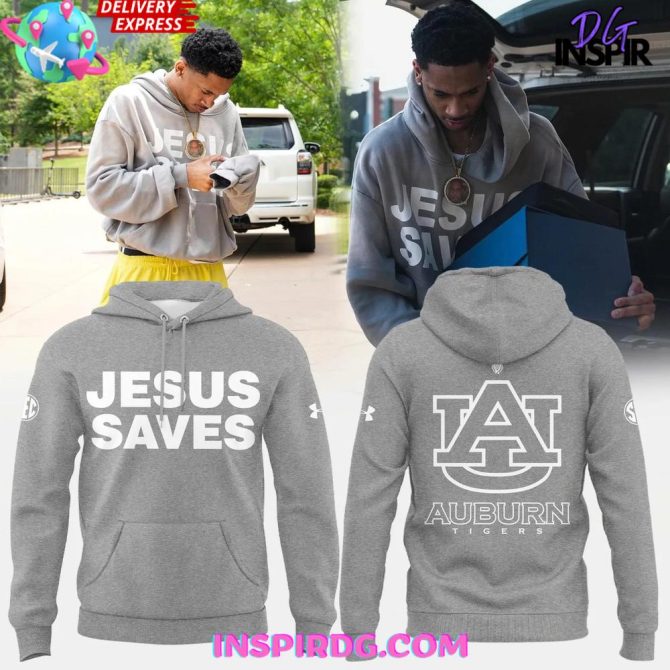 Auburn Tigers Jesus Saves Special Edition All Over Print Hoodie