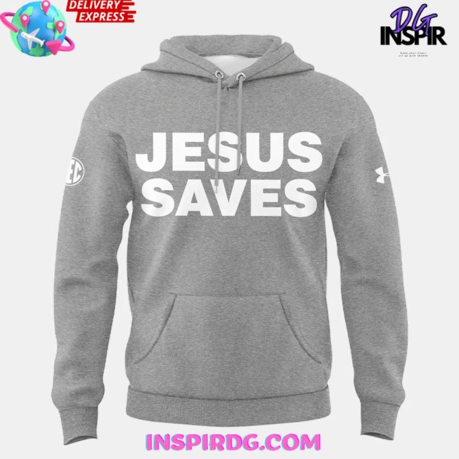 Auburn Tigers Jesus Saves Special Edition All Over Print Hoodie - Image 2