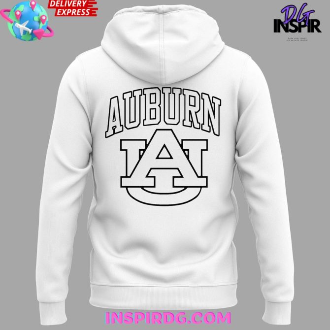 Auburn University Classic White Under Armour All Over Print Hoodie - Image 3