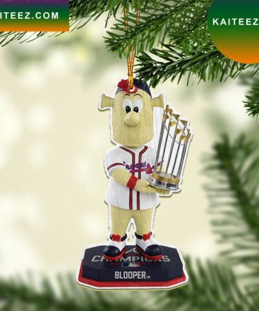 Blooper Atlanta Braves World Series  Champions Christmas Ornament