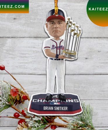 Brian Snitker Atlanta Braves World Series  Christmas Ornament