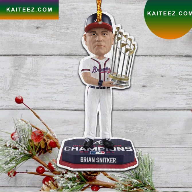 Brian Snitker Atlanta Braves World Series  Christmas Ornament