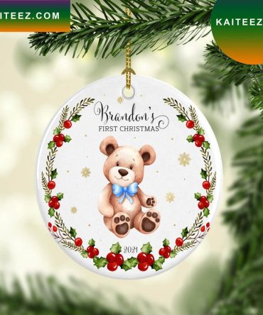 Baby First Christmas  Personalized Baby Name Gift Christmas Ornament