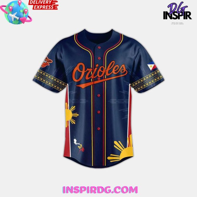 Baltimore Orioles Filipino Heritage Night 2025 Baseball Jersey - Image 2