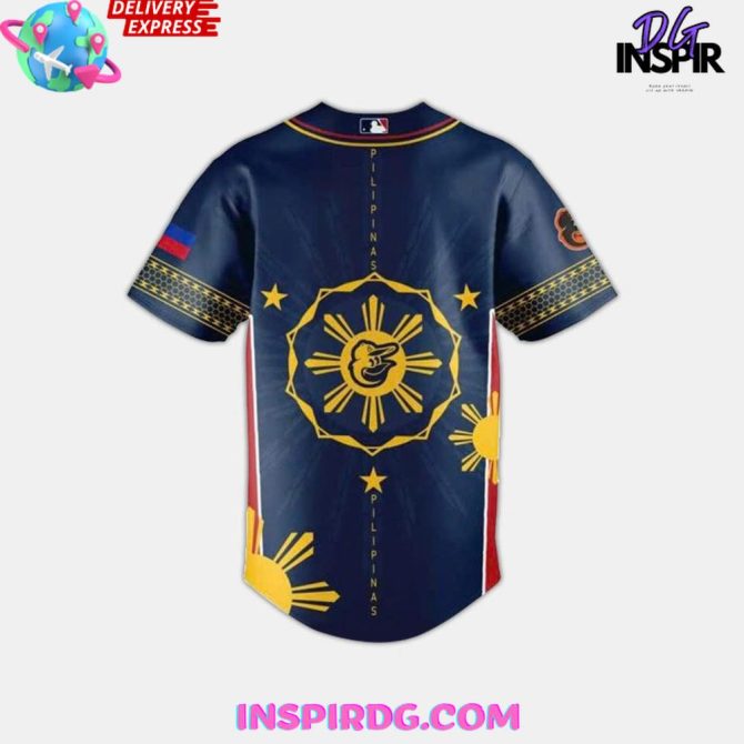 Baltimore Orioles Filipino Heritage Night 2025 Baseball Jersey - Image 3