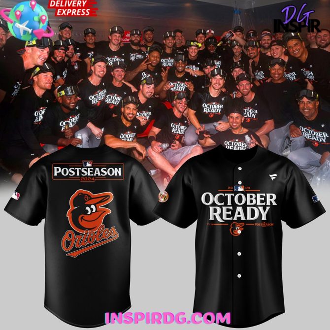 Baltimore Orioles October Ready Postseason 2024 Baseball Jersey