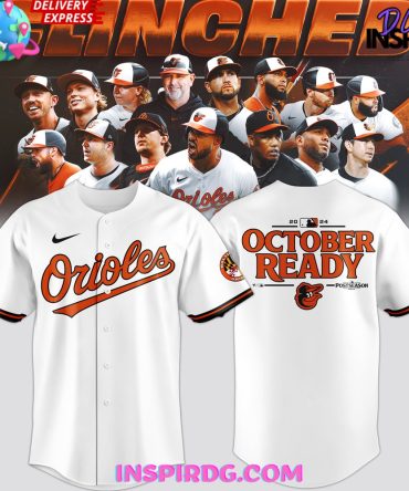 Baltimore Orioles October Ready Postseason 2024 White Baseball Jersey