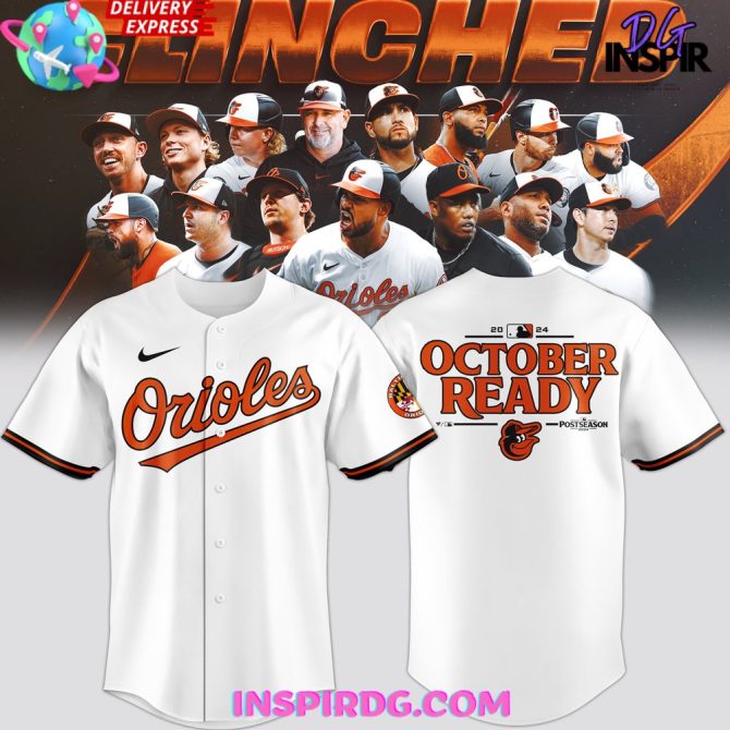 Baltimore Orioles October Ready Postseason 2024 White Baseball Jersey