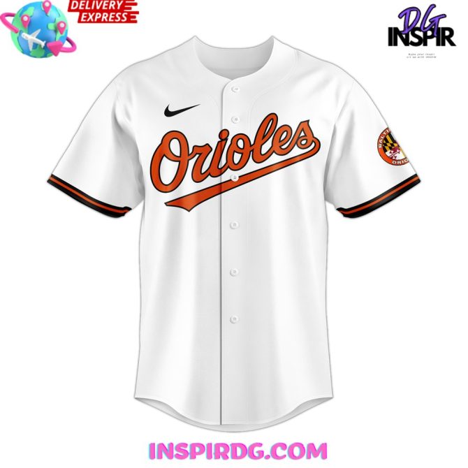 Baltimore Orioles October Ready Postseason 2024 White Baseball Jersey - Image 2