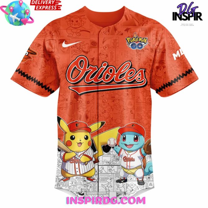Baltimore Orioles Pokémon Go Limited Baseball Jersey - Image 2