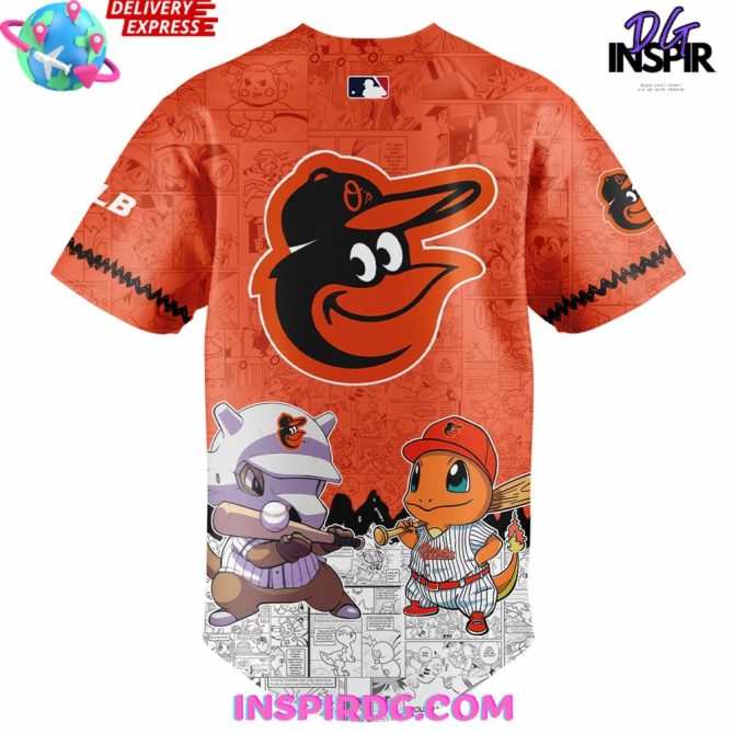 Baltimore Orioles Pokémon Go Limited Baseball Jersey - Image 3