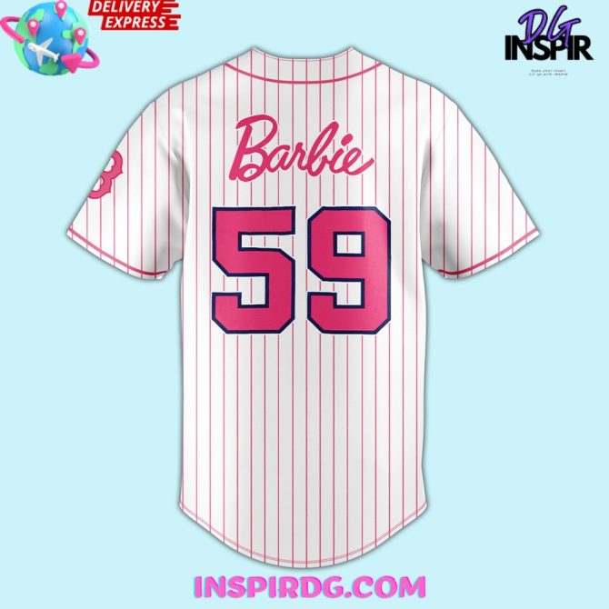 Barbie Night Game X Boston Red Sox Baseball Jersey - Image 3