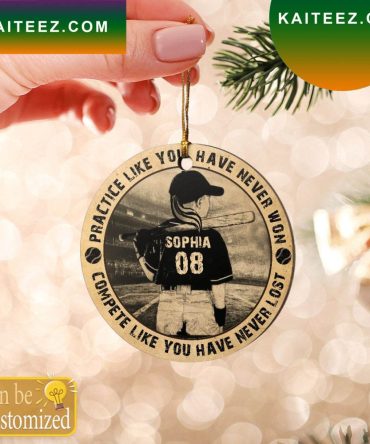 Baseball Custom Christmas Ornament