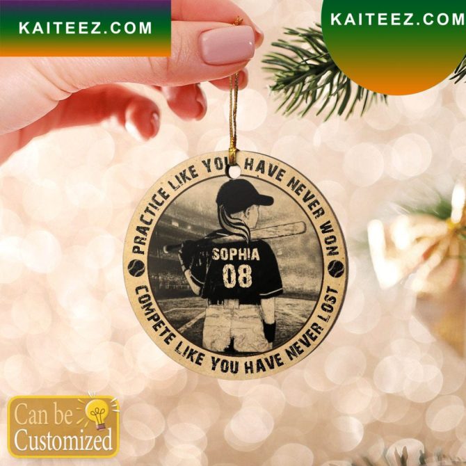 Baseball Custom Christmas Ornament