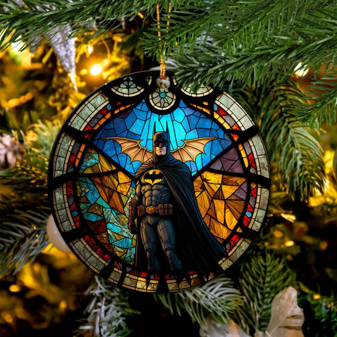 Batman Stained Glass Mica Ornament Perfect Gift For Holiday - Image 3