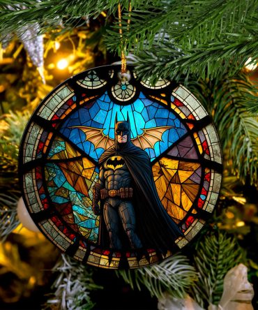 Batman Stained Glass Mica Ornament Perfect Gift For Holiday