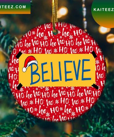 Believe Ted Lasso Christmas Ornament