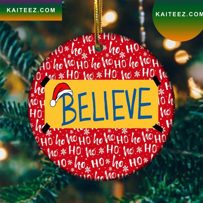 Believe Ted Lasso Christmas Ornament