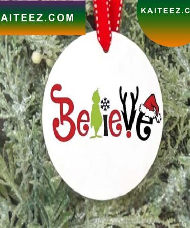 Believe Xmas Tree Grinch Decorations Outdoor Ornament
