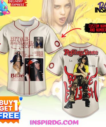 Billie Eilish Rolling Stone Special Baseball Jersey