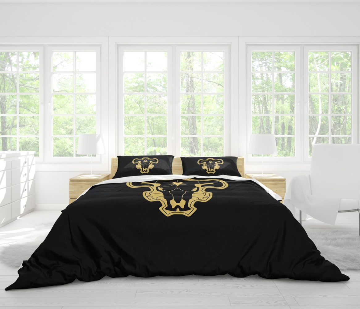 Black Bulls Black Clover Bedding Set - Image 4