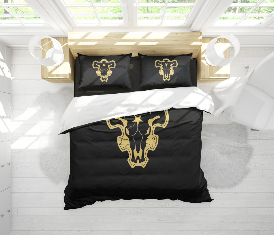 Black Bulls Black Clover Bedding Set - Image 2