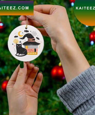 Black Cat Halloween  Decorative Ornament