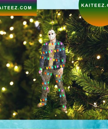 Bloody Machete Jason Voorhees Horror Led Lights Halloween Ornament