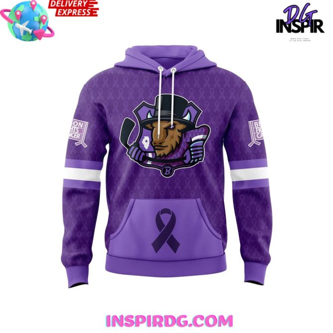 Bloomington Bison Fights Cancer 2025 All Over Print Hoodie - Image 2