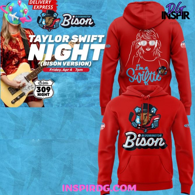 Bloomington Bison X Taylor Swift Special Edition All Over Print Hoodie