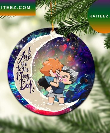 Bokuhina Love You To The Moon Galaxy Mica Circle Ornament Perfect Gift For Holiday