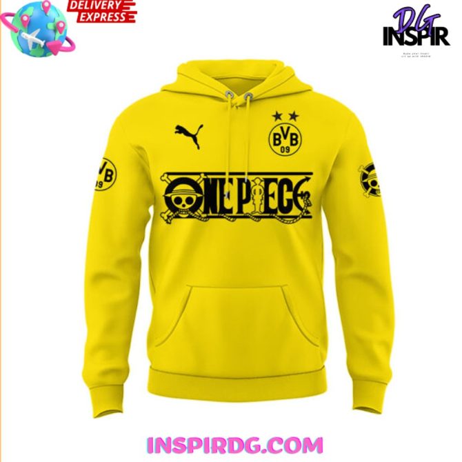 Borussia Dortmund X One Piece Limited Edition All Over Print Hoodie - Image 2
