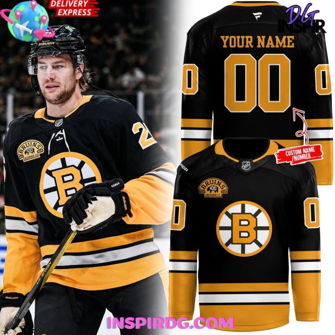 Boston Bruins Centennial Uniform Hockey Jersey