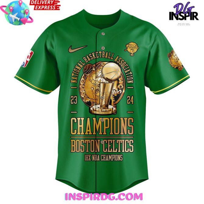 Boston Celtics 18-Time Nba Finals Champions Jersey - Image 2