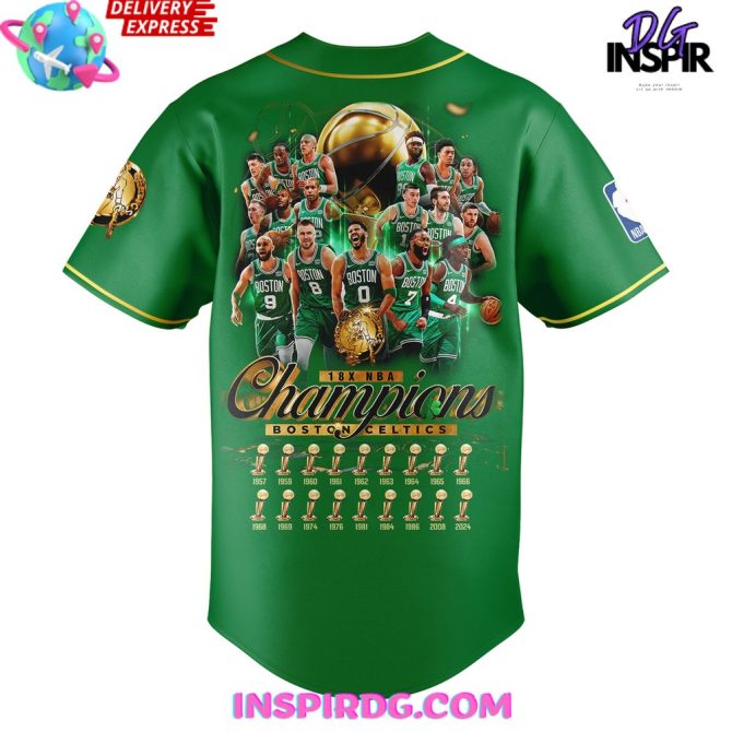 Boston Celtics 18-Time Nba Finals Champions Jersey - Image 3