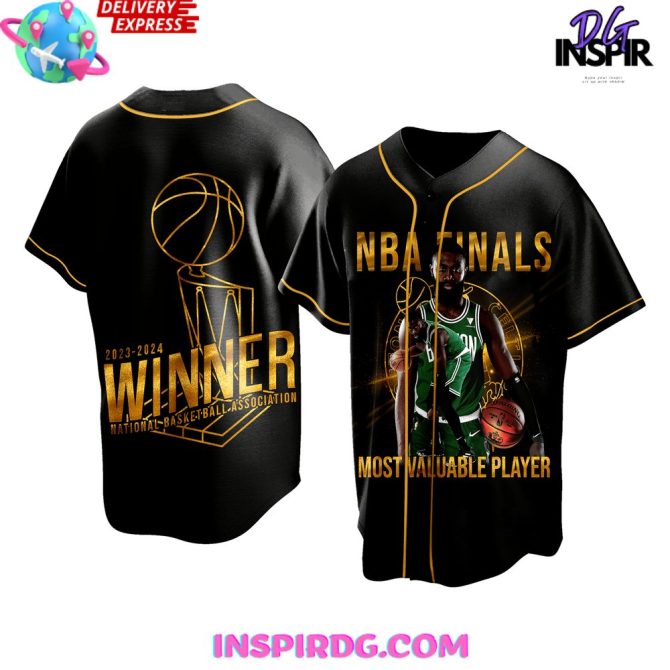 Boston Celtics Jaylen Brown Nba Champions 2024 Baseball Jersey - Image 2