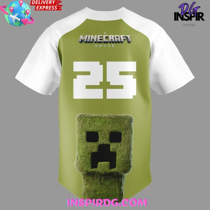 Boston Red Sox X A Minecraft Movie 2025 Baseball Jersey - Image 3