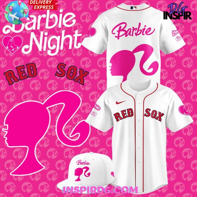 Boston Red Sox Barbie Night Game 2024 White Baseball Jersey