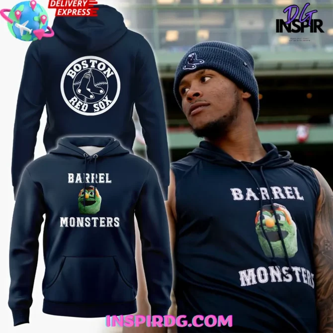 Boston Red Sox Barrel Monsters Special All Over Print Hoodie