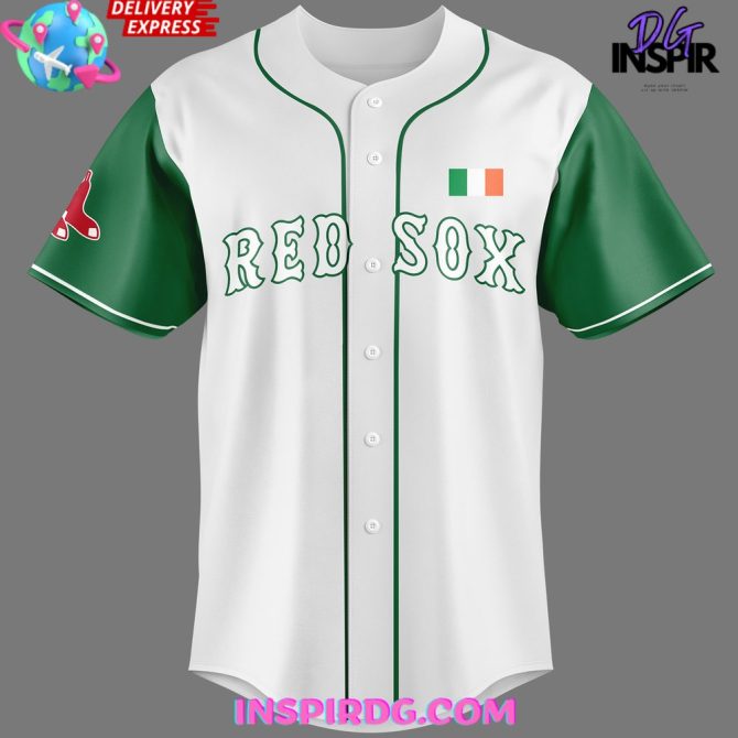 Boston Red Sox Irish Celebration 2024 Baseball Jersey - Image 2